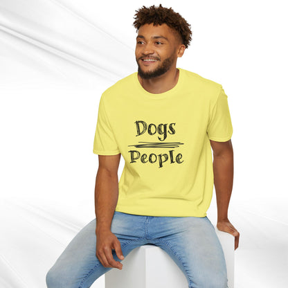 Dog Lover Unisex Tee "Dogs Over People"