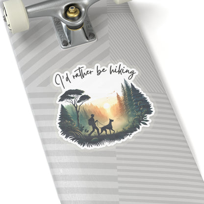 I'd rather be hiking Vinyl Decal