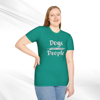 Dog Lover Unisex Tee "Dogs Over People"