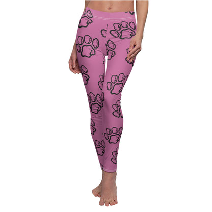 Pink Paw Print Passion Leggings