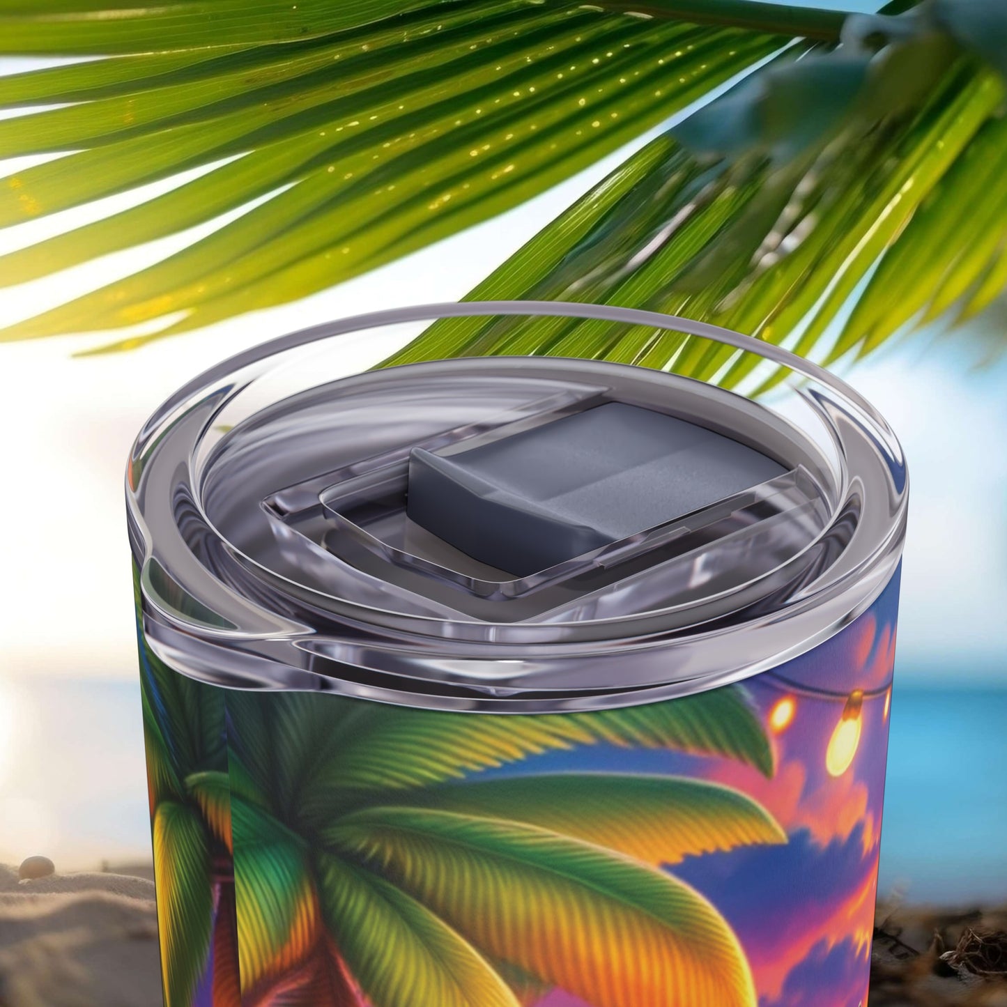 Doberman Beach Party 20oz Stainless Steel Tumbler