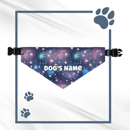 Galaxy Paws Personalized Pet Bandana with Adjustable Collar