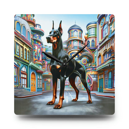 Urban Explorer Doberman Clock