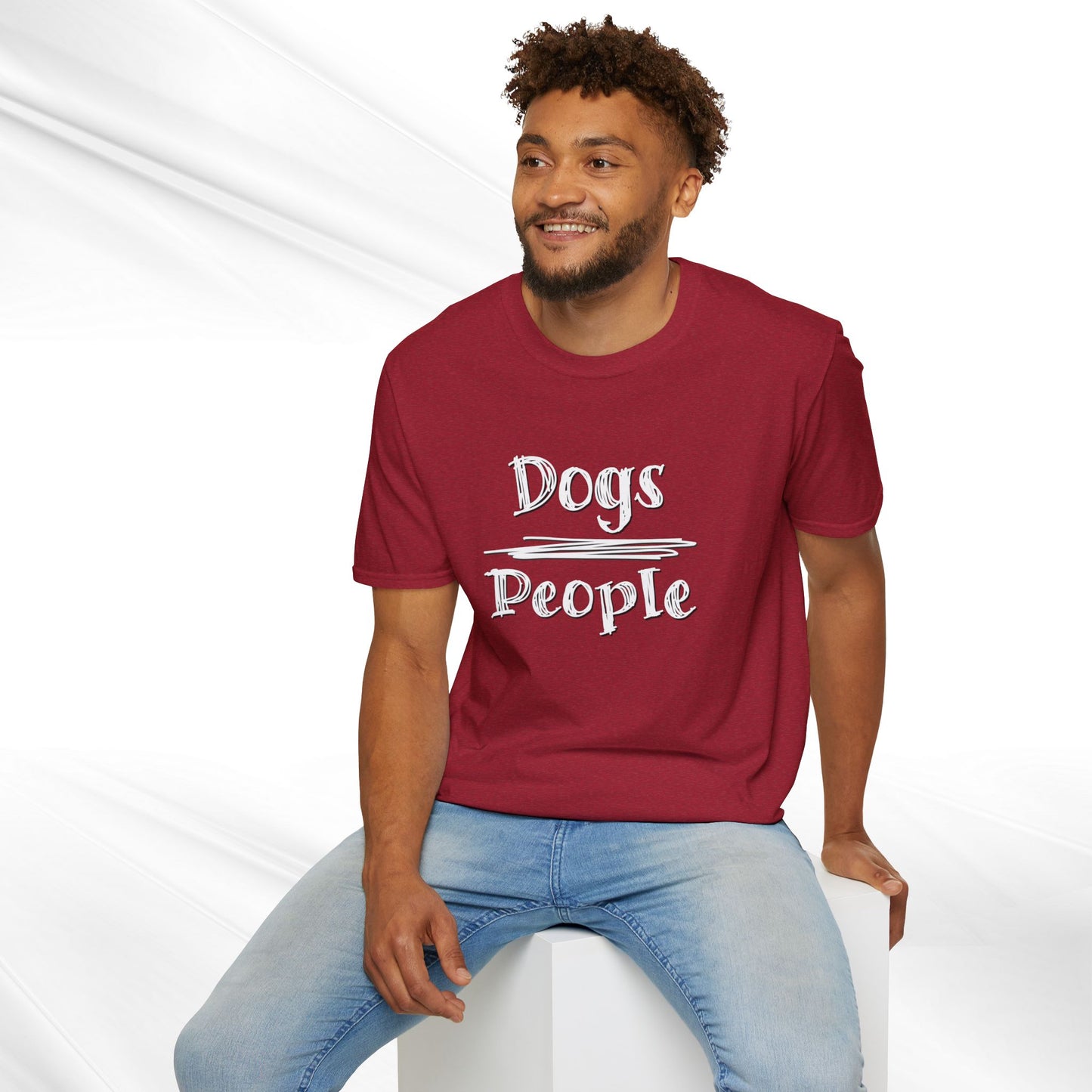 Dog Lover Unisex Tee "Dogs Over People"