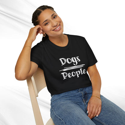 Dog Lover Unisex Tee "Dogs Over People"