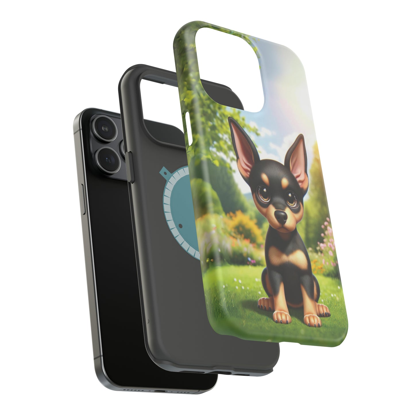 Kawaii Doberman iPhone Tough Case