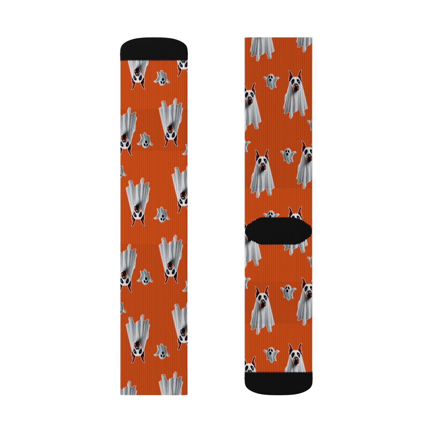 Doberman Ghost Socks in Dobie Orange