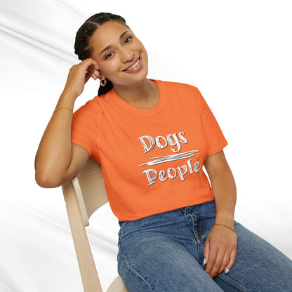 Dog Lover Unisex Tee "Dogs Over People"