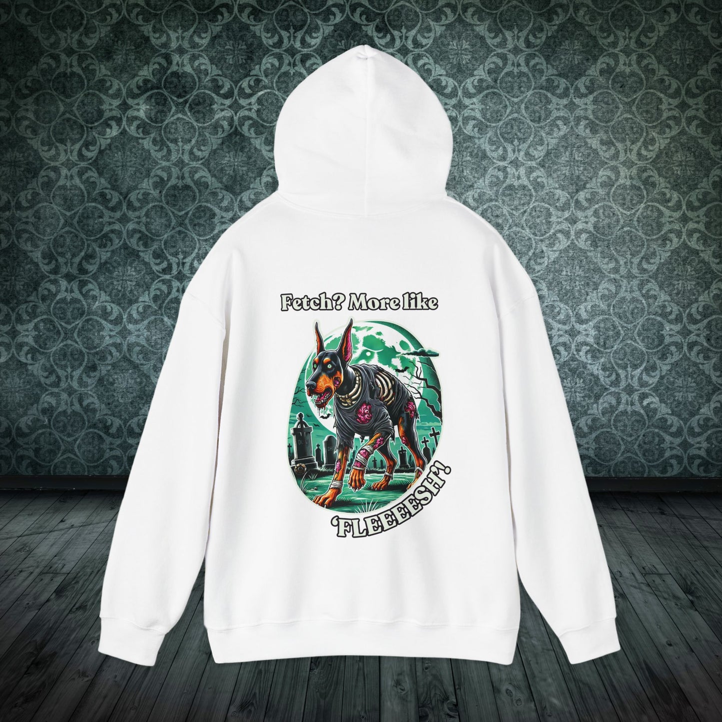 Halloween Doberman Zombie Hoodie