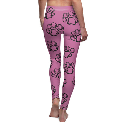 Pink Paw Print Passion Leggings