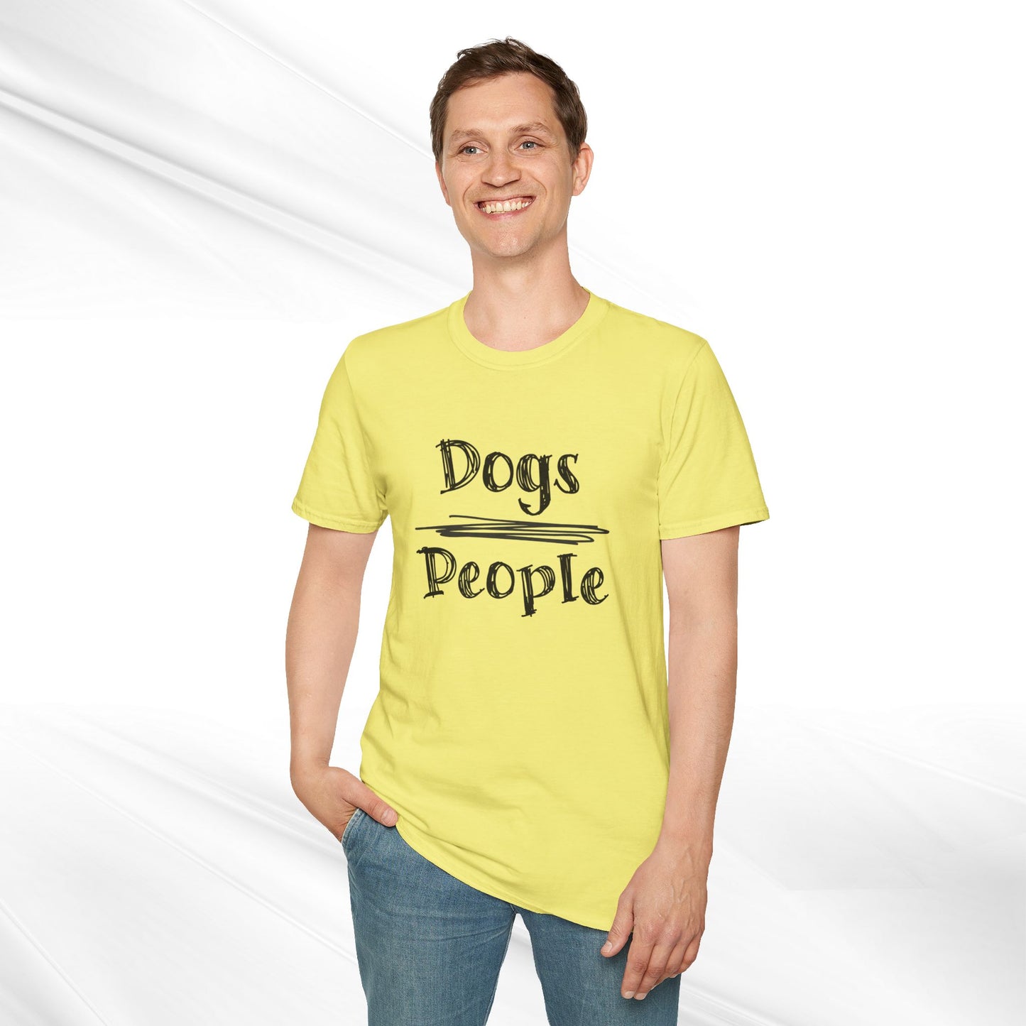 Dog Lover Unisex Tee "Dogs Over People"