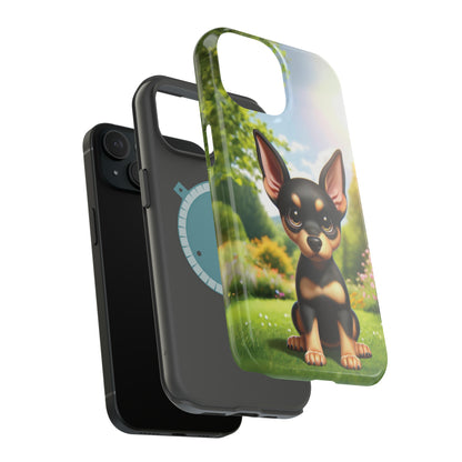 Kawaii Doberman iPhone Tough Case