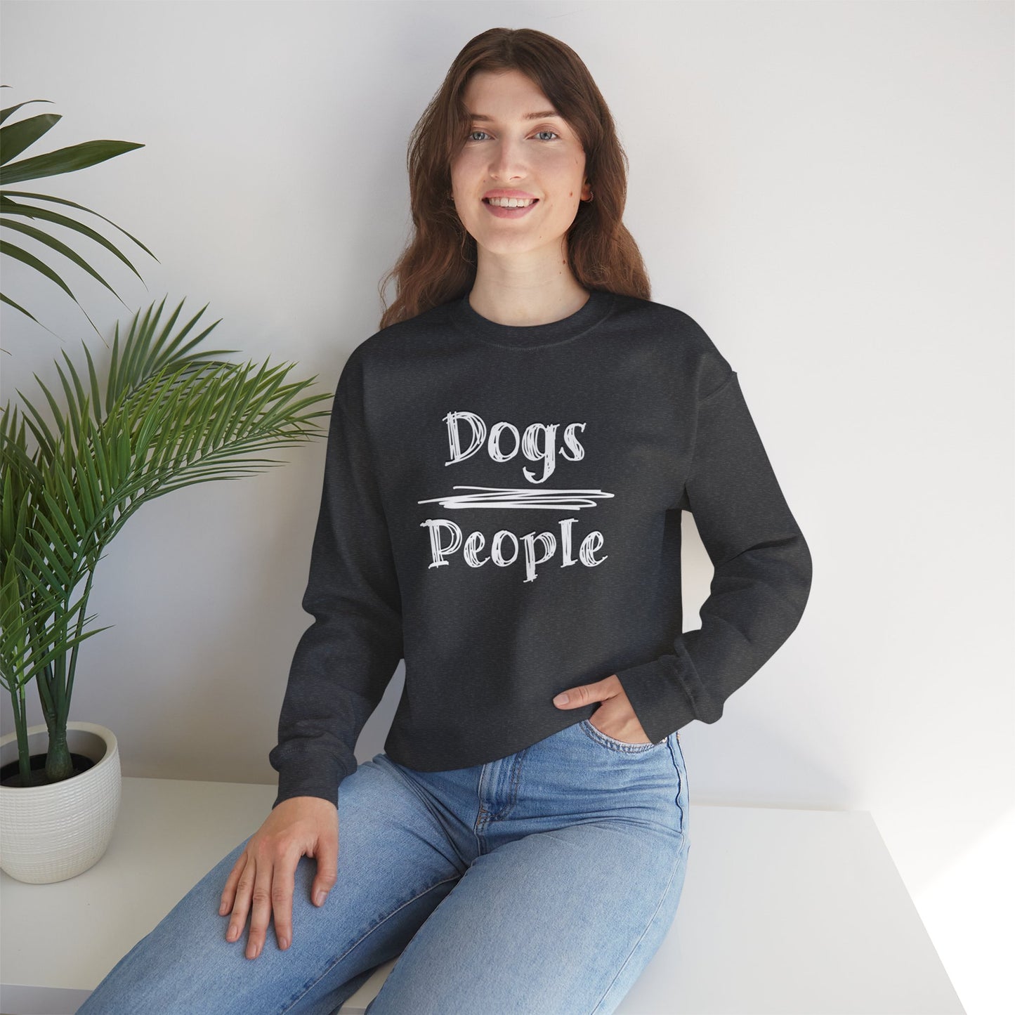 Dogs Over People Crewneck Sweatshirt