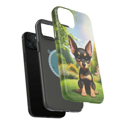 Kawaii Doberman iPhone Tough Case