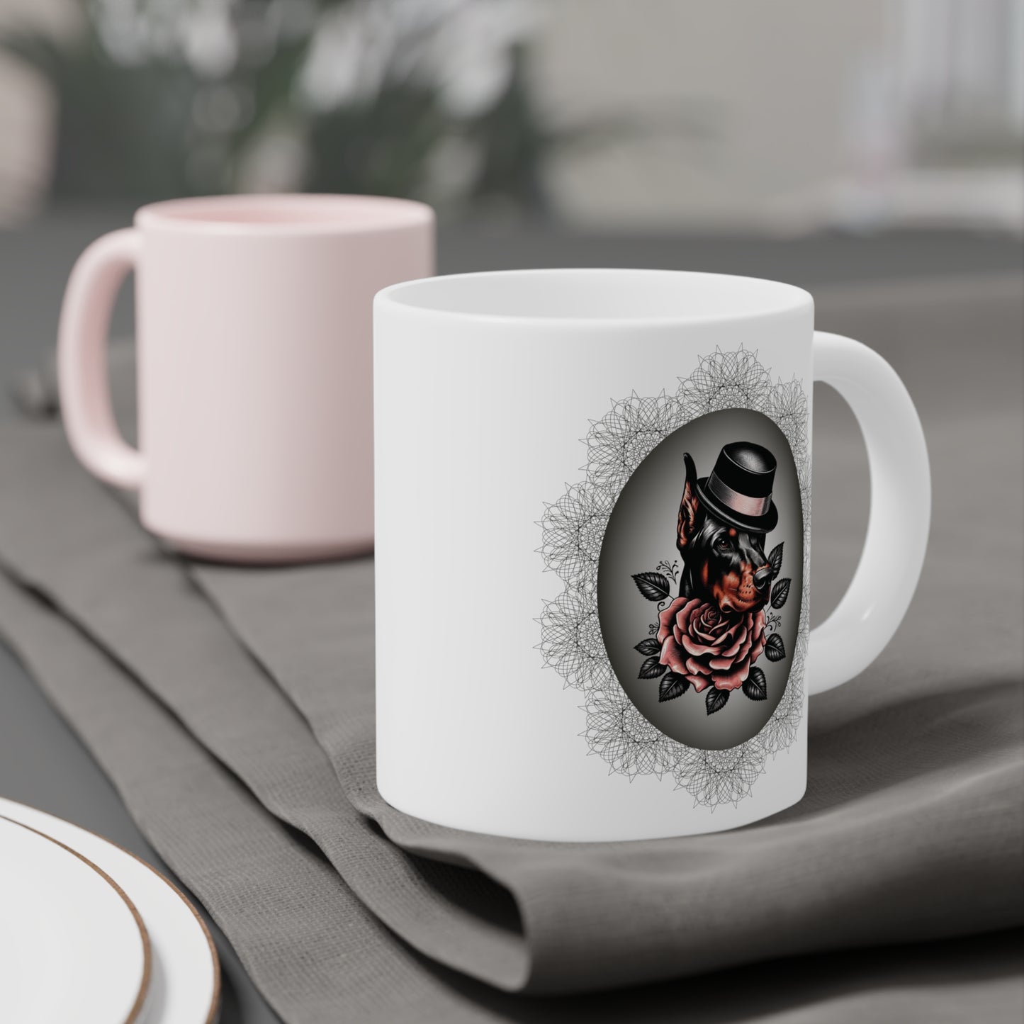 Dapper Doberman Elegance Coffee Mug