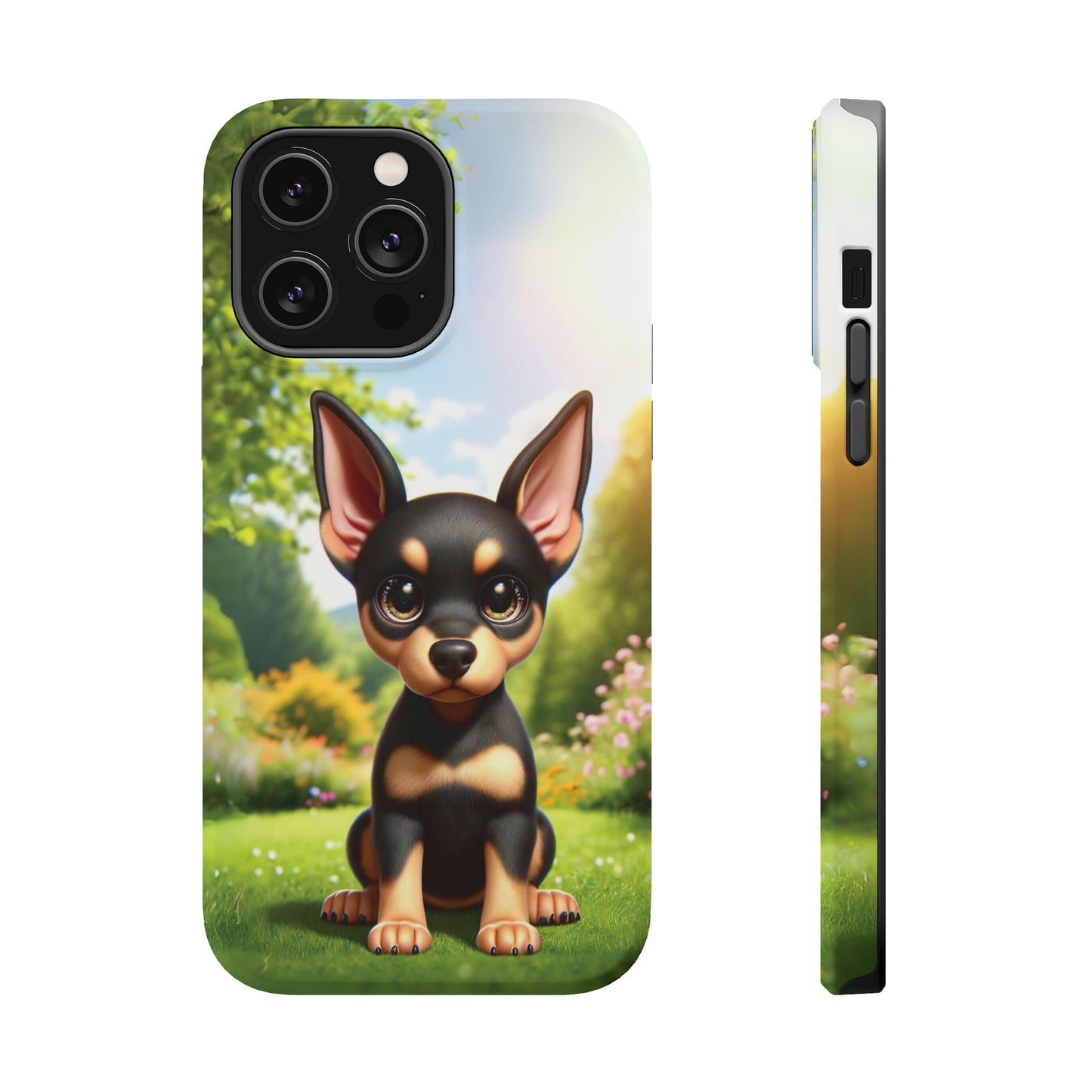 Kawaii Doberman iPhone Tough Case