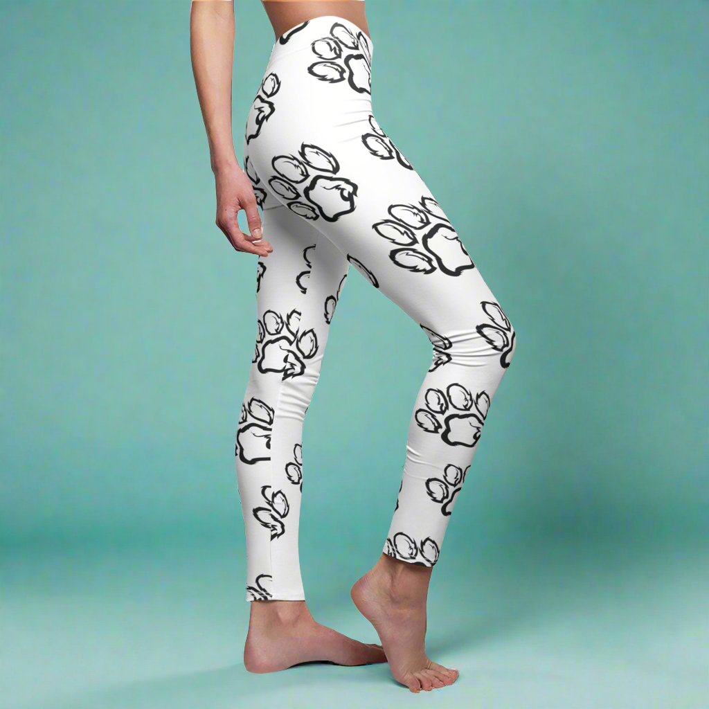 Monochrome Paws Galore leggings