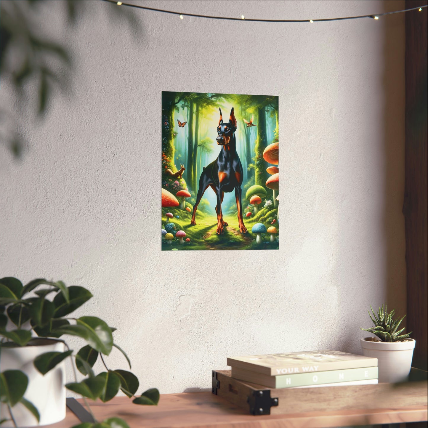 Doberman Guardian of the Glade Poster