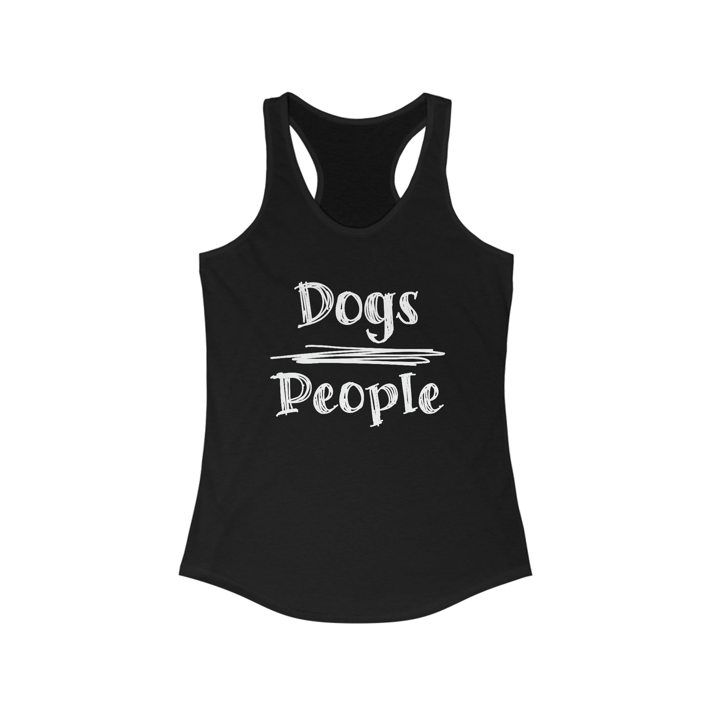 Dogs Over People Racerback Tank Top