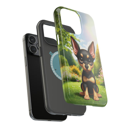 Kawaii Doberman iPhone Tough Case