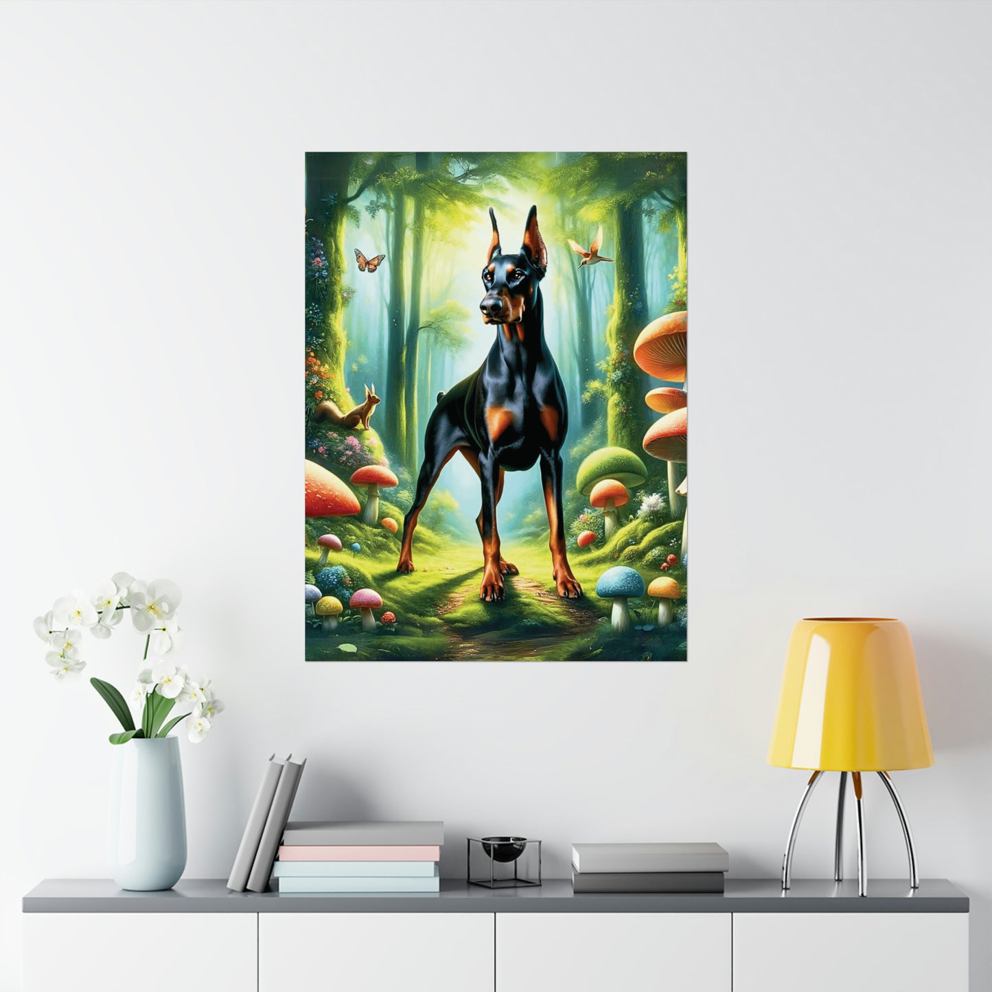 Doberman Guardian of the Glade Poster