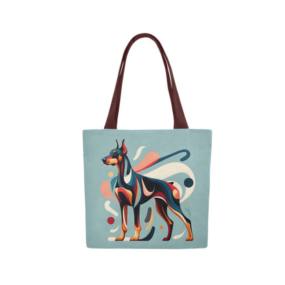 Abstract Doberman Canvas Tote Bag