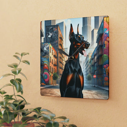 Cosmopolitan Canine Doberman Clock