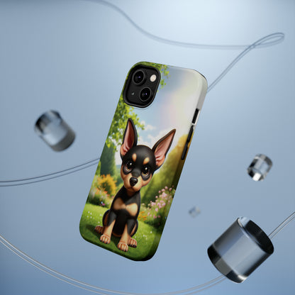 Kawaii Doberman iPhone Tough Case