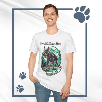 Halloween Zombie Doberman T-Shirt