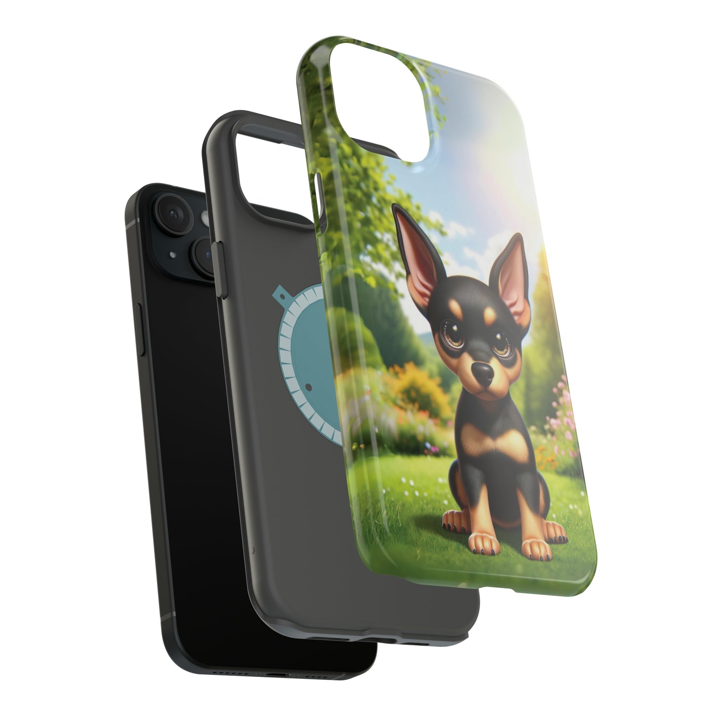 Kawaii Doberman iPhone Tough Case