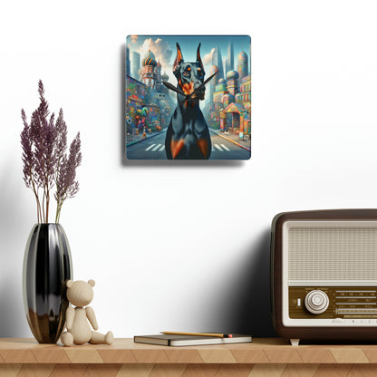 Metropolis Sentry Doberman Clock