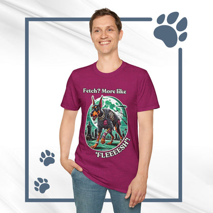 Halloween Zombie Doberman T-Shirt