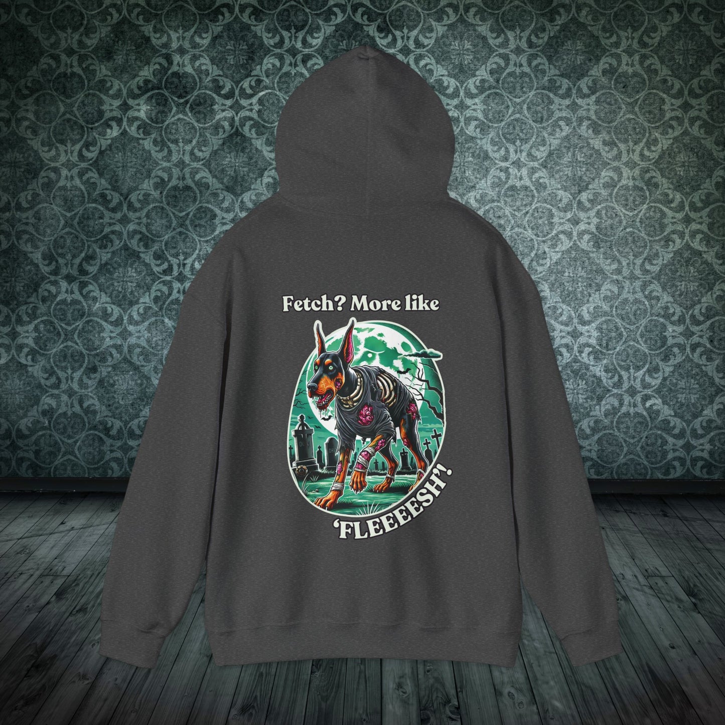 Halloween Doberman Zombie Hoodie