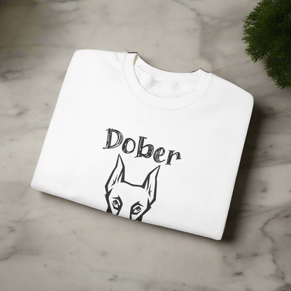 Proud Dober Mom Crewneck Sweatshirt