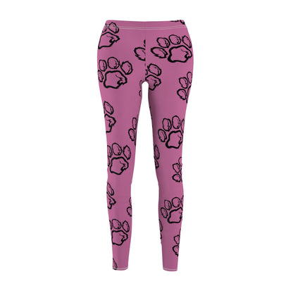 Pink Paw Print Passion Leggings