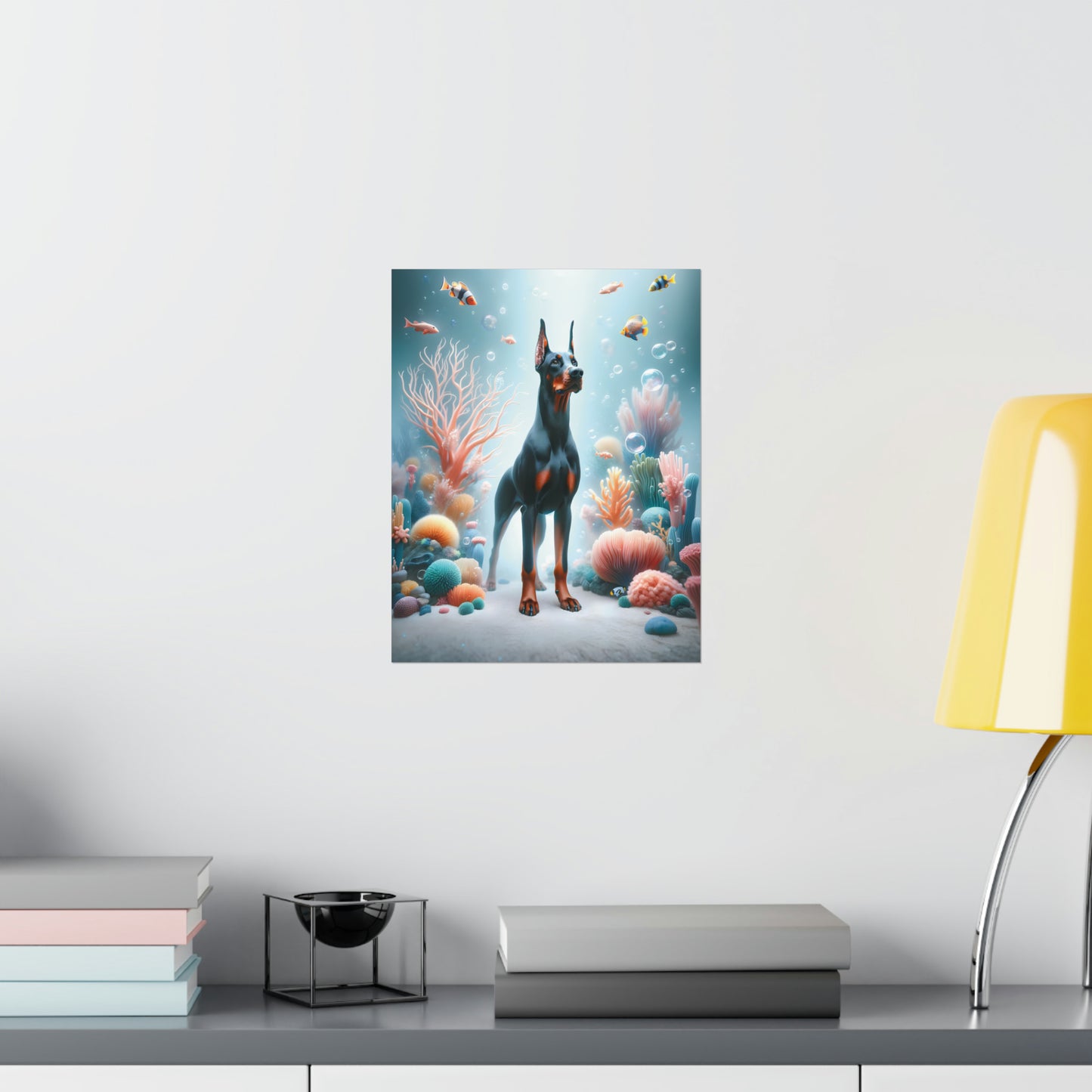 Doberman Reef Reverie Poster