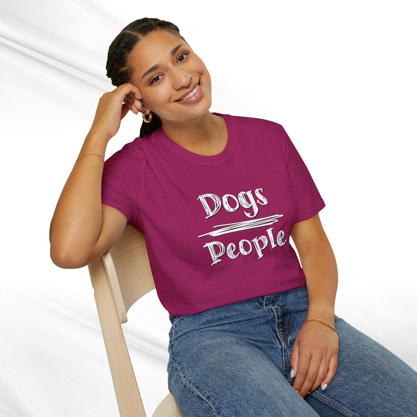 Dog Lover Unisex Tee "Dogs Over People"