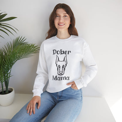 Proud Dober Mom Crewneck Sweatshirt