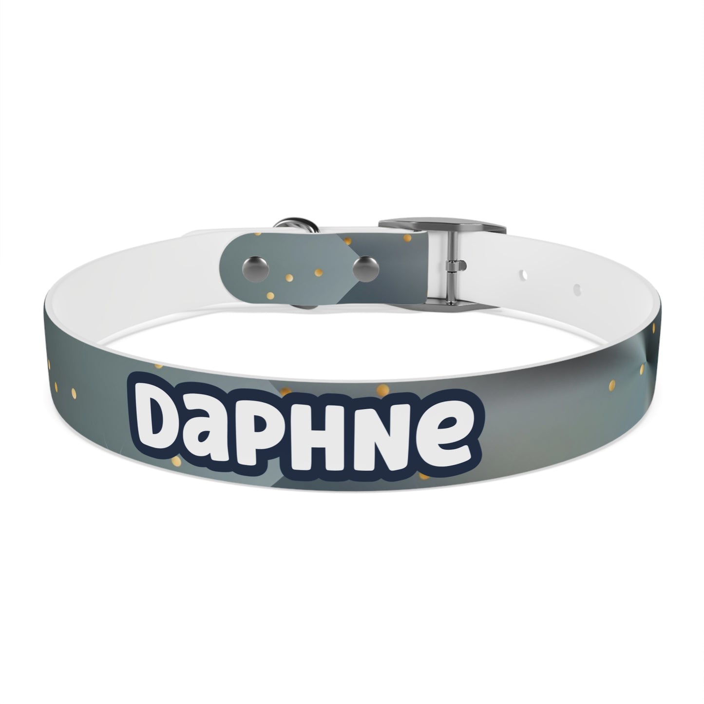 Liquid Metal Personalized Dog Collar