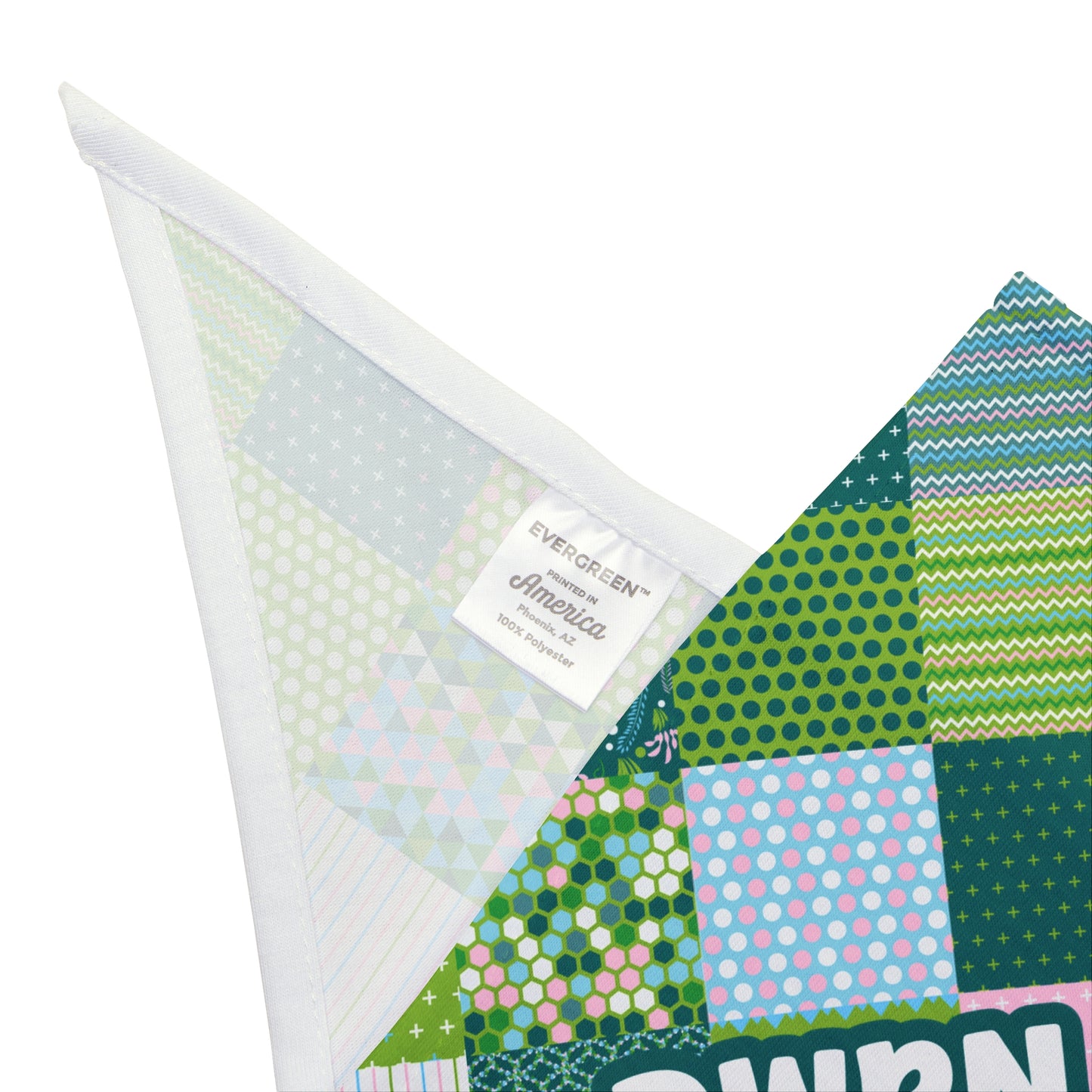 Patchwork Pizzazz Personalized Pet Bandana