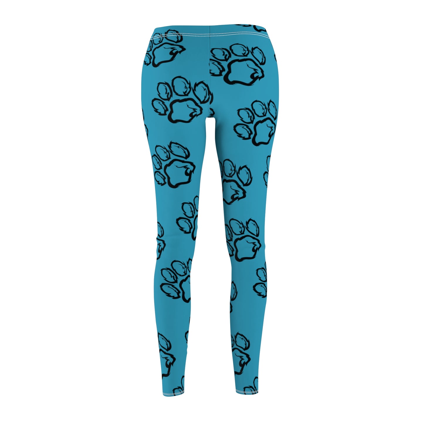 Turquoise Trails Paw Print Leggings