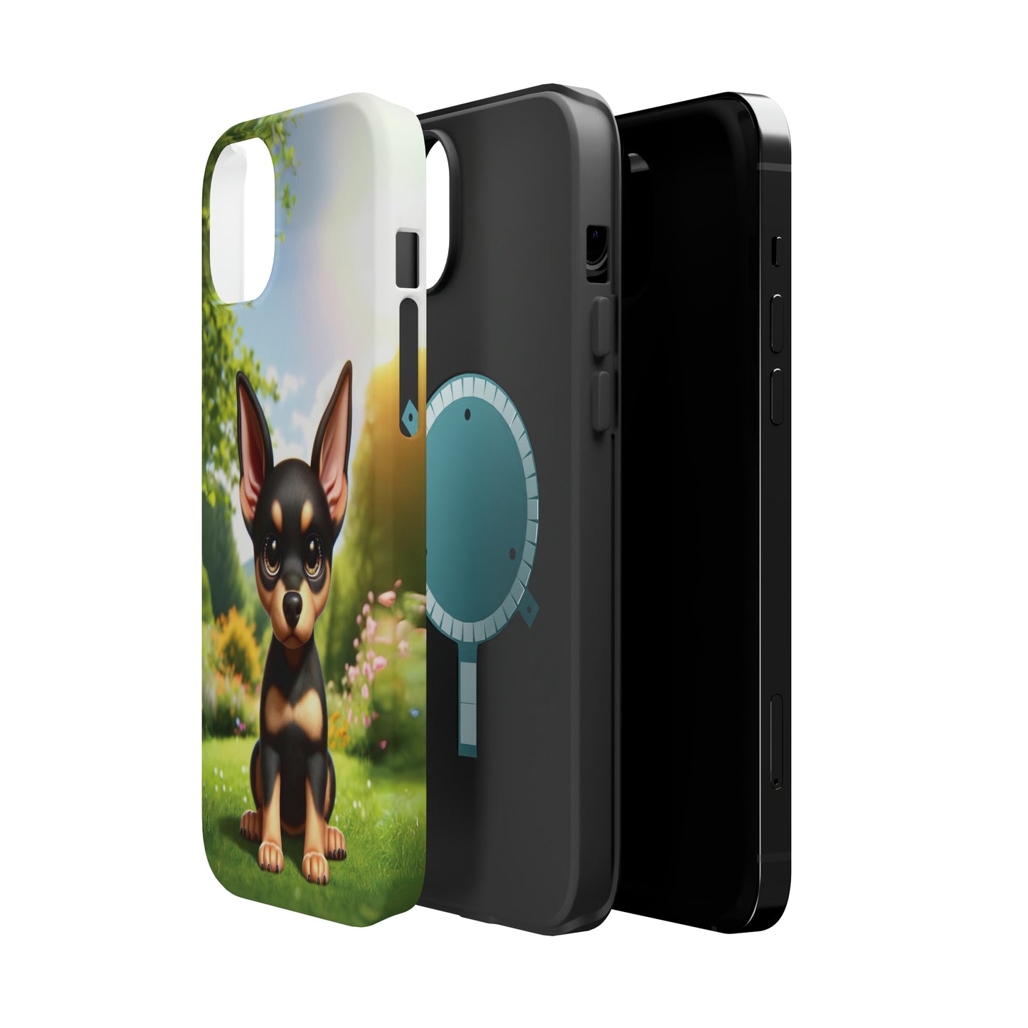 Kawaii Doberman iPhone Tough Case