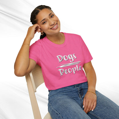 Dog Lover Unisex Tee "Dogs Over People"