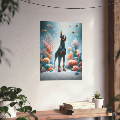 Doberman Reef Reverie Poster