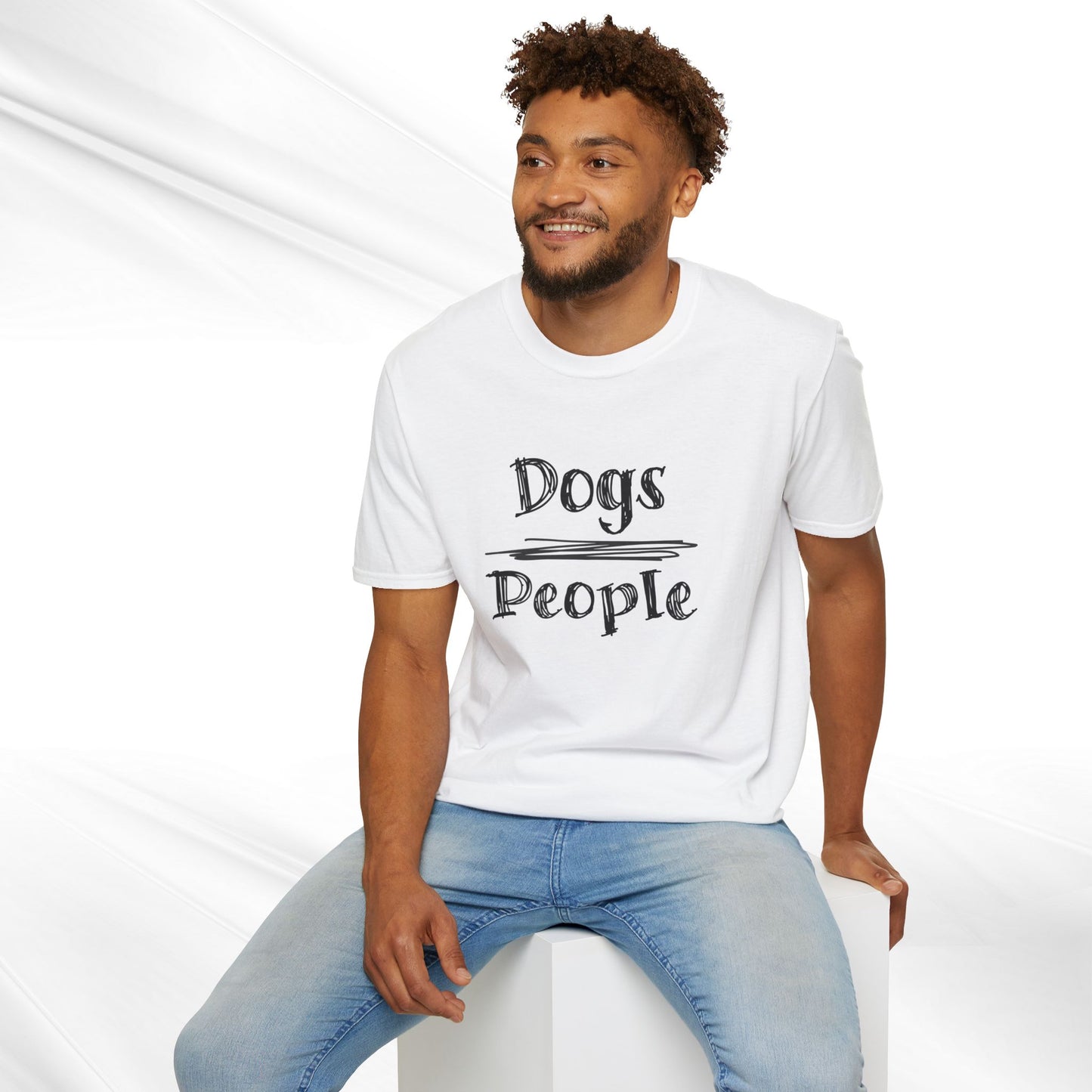 Dog Lover Unisex Tee "Dogs Over People"