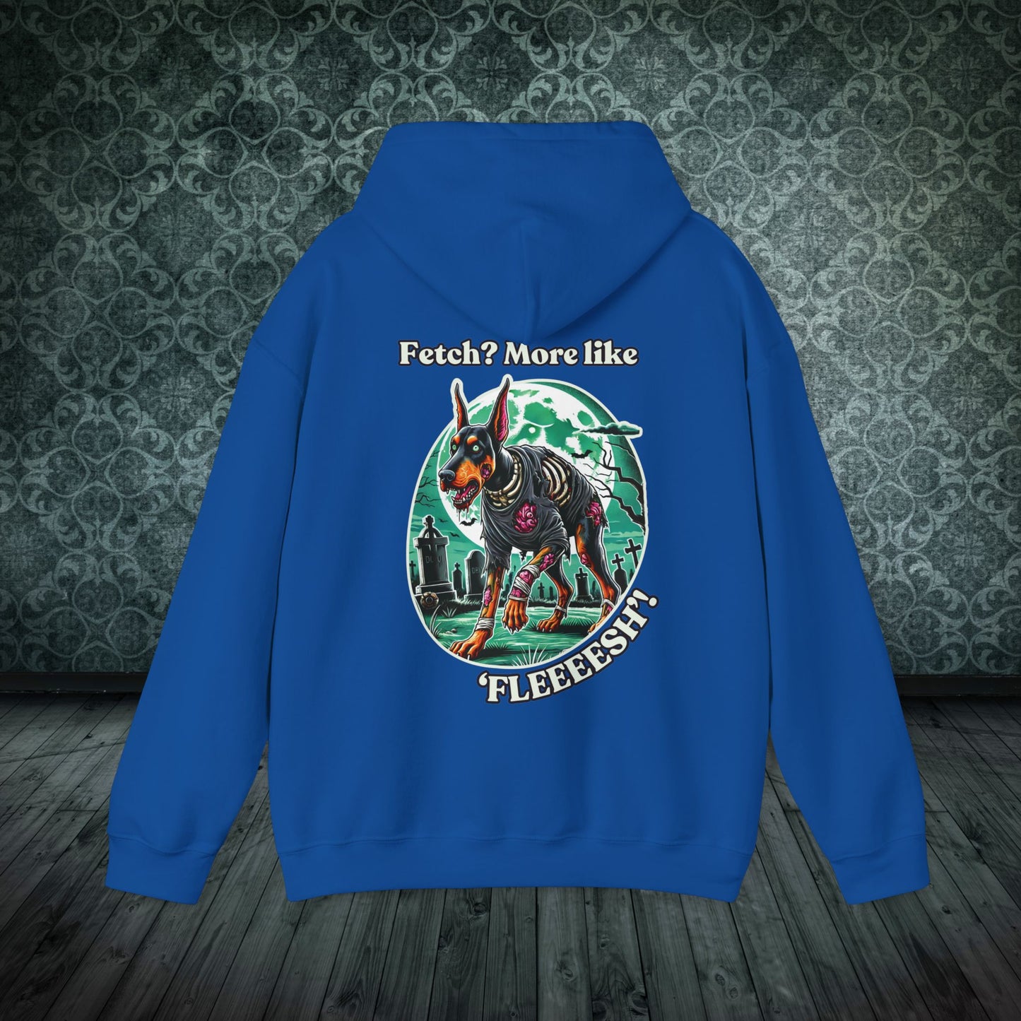 Halloween Doberman Zombie Hoodie