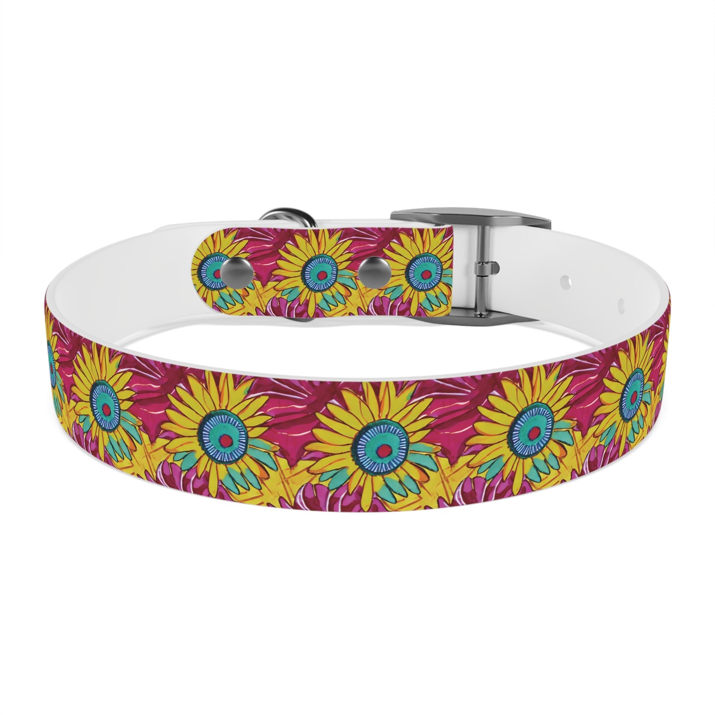 Daisies Pattern Dog Collar