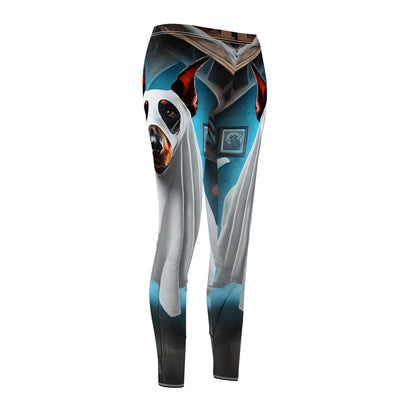 Dobie Ghost Halloween Leggings