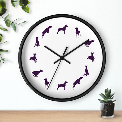 Doberman Moods Wall Clock