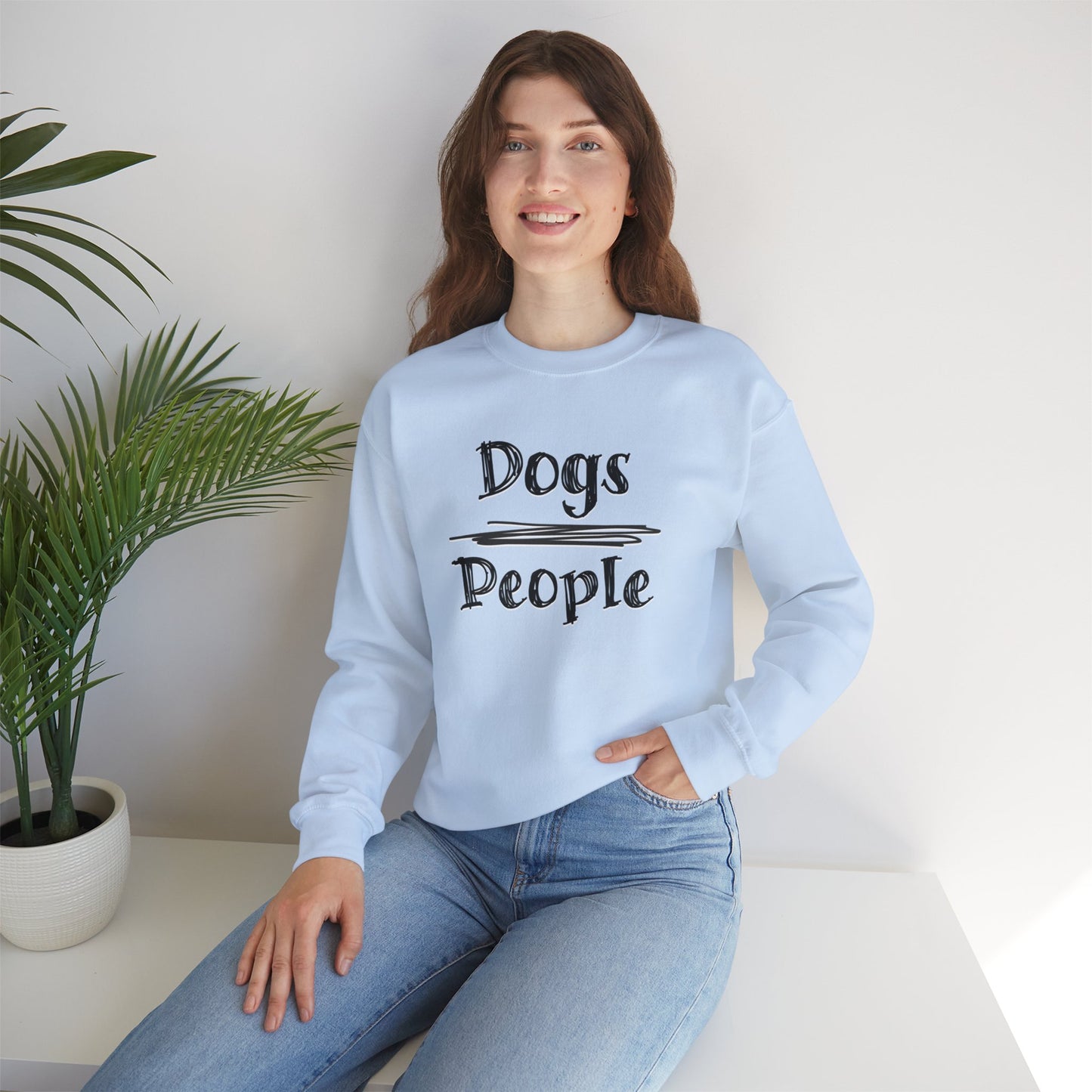 Dogs Over People Crewneck Sweatshirt